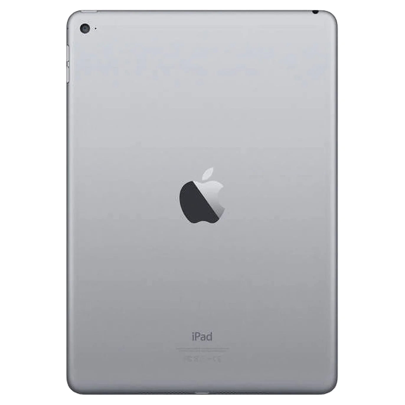 Back view of an Apple iPad on a white background