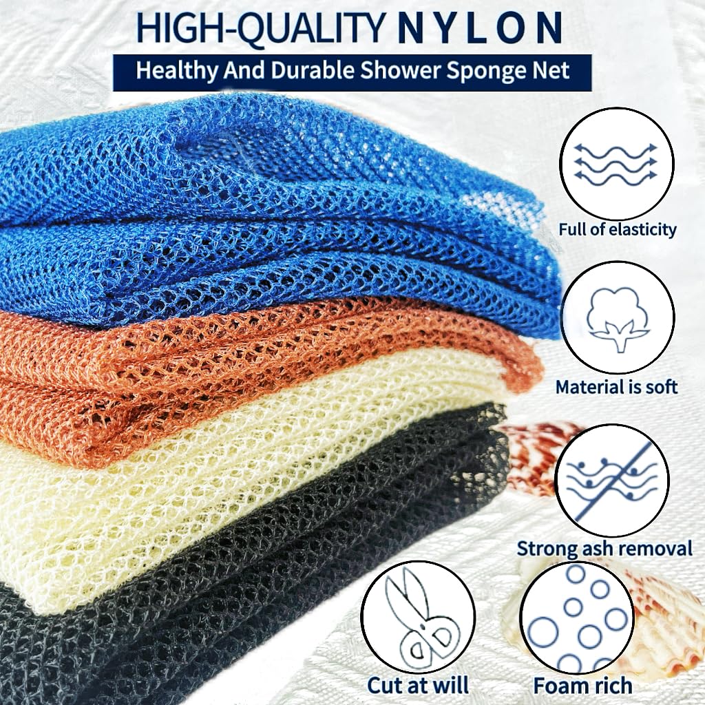4 Piece African Net Sponge