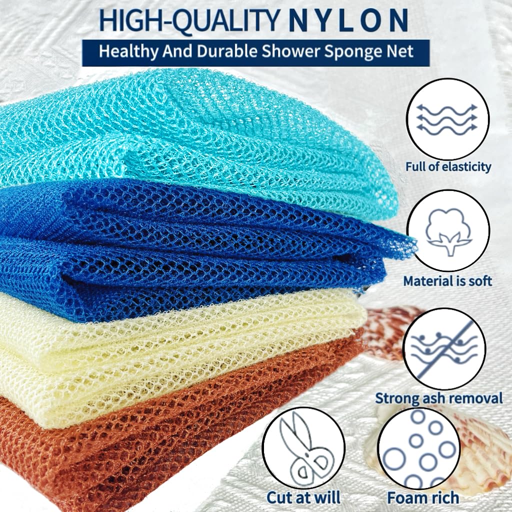 4 Piece African Net Sponge