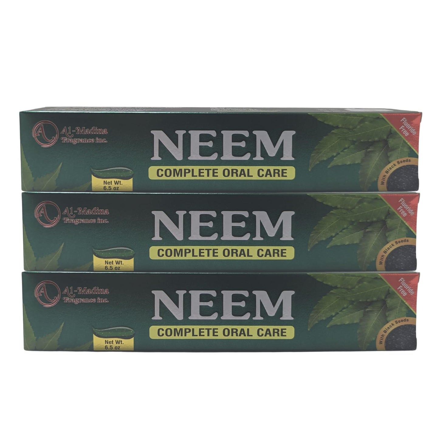 Neem & Black Seed Toothpaste - Pack of 3 - with Mint Oil (Halal)