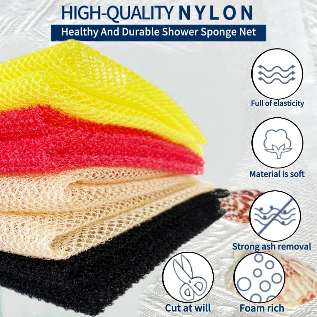 4 Piece African Net Sponge