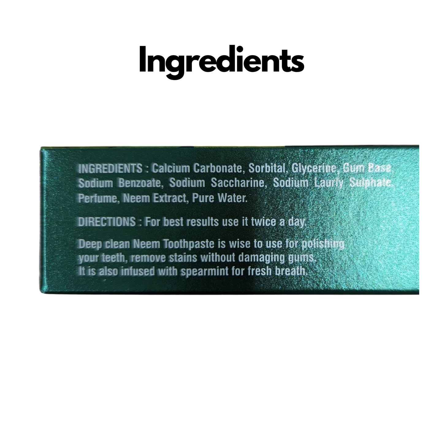 Neem & Black Seed Toothpaste - Pack of 3 - with Mint Oil (Halal)