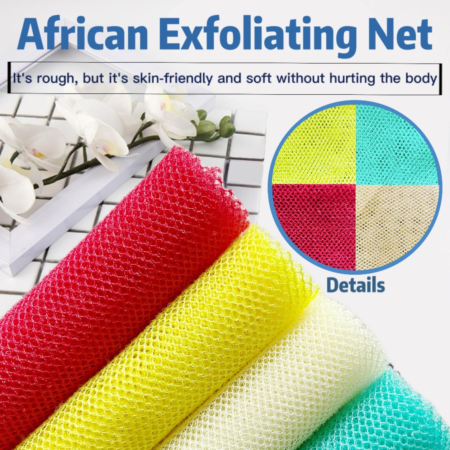 4 Piece African Net Sponge