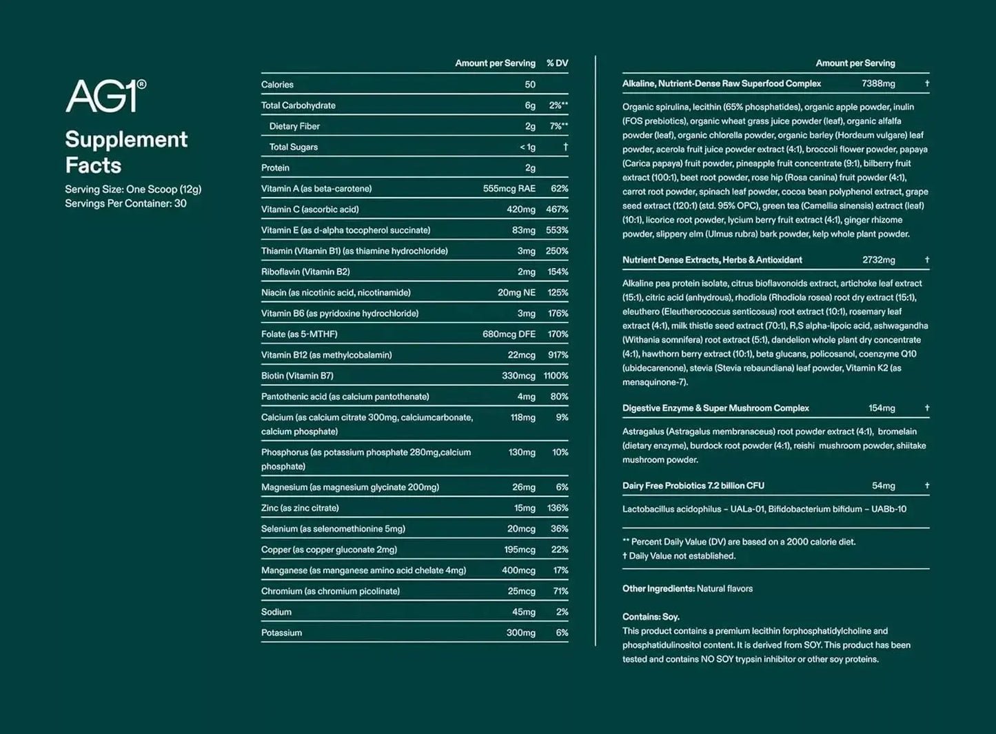 AG1 Nutrición diaria completa y conveniente