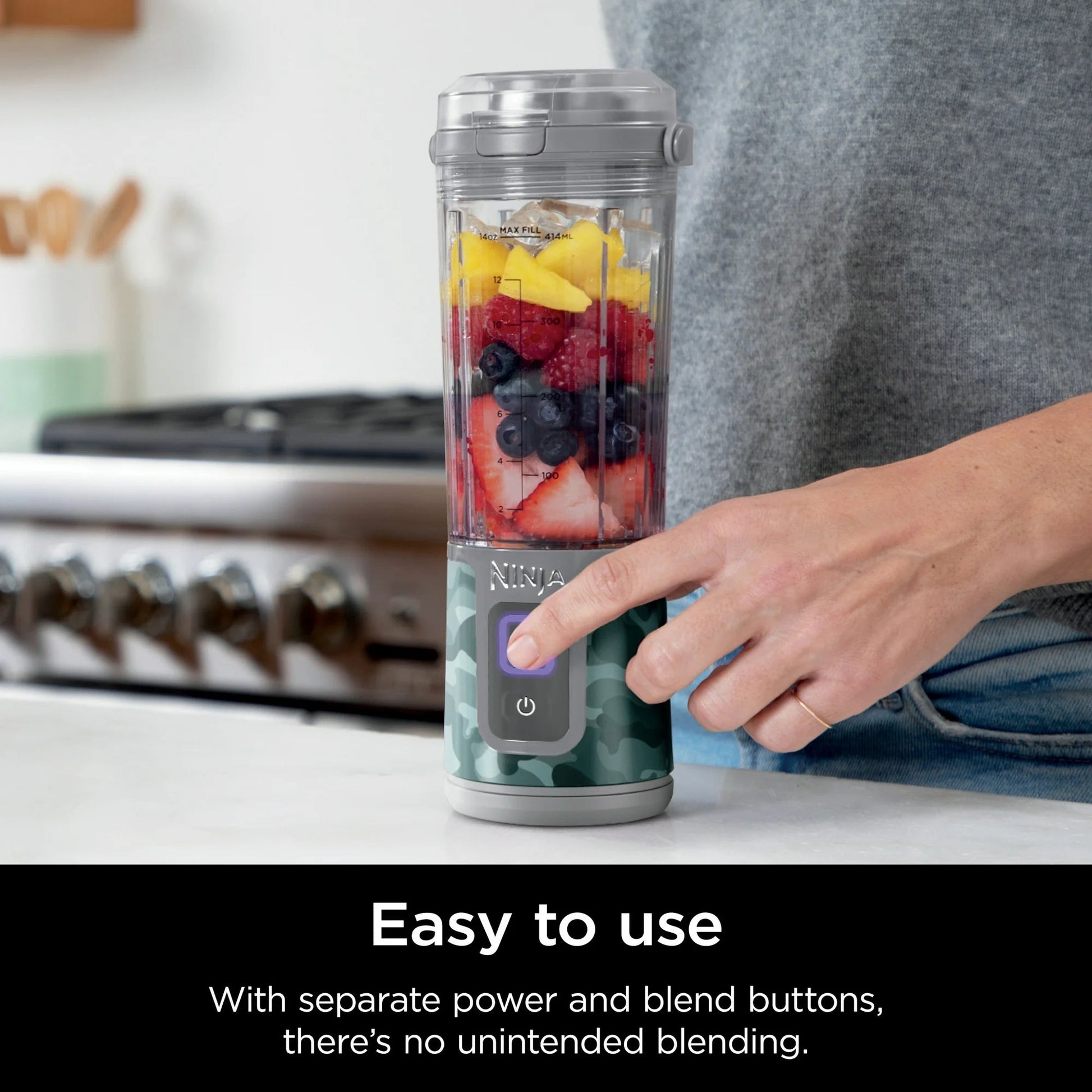 Ninja Blast Personal Portable Blender 18 oz. (Camo Pattern) tmot.store