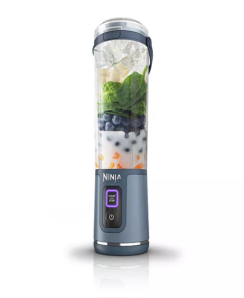 Ninja Blast 16 oz Portable Blender with Leak Proof Lid Easy Sip Spout (Blue) tmot.store