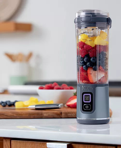 Ninja Blast 16 oz Portable Blender with Leak Proof Lid Easy Sip Spout (Denim Blue) tmot.store