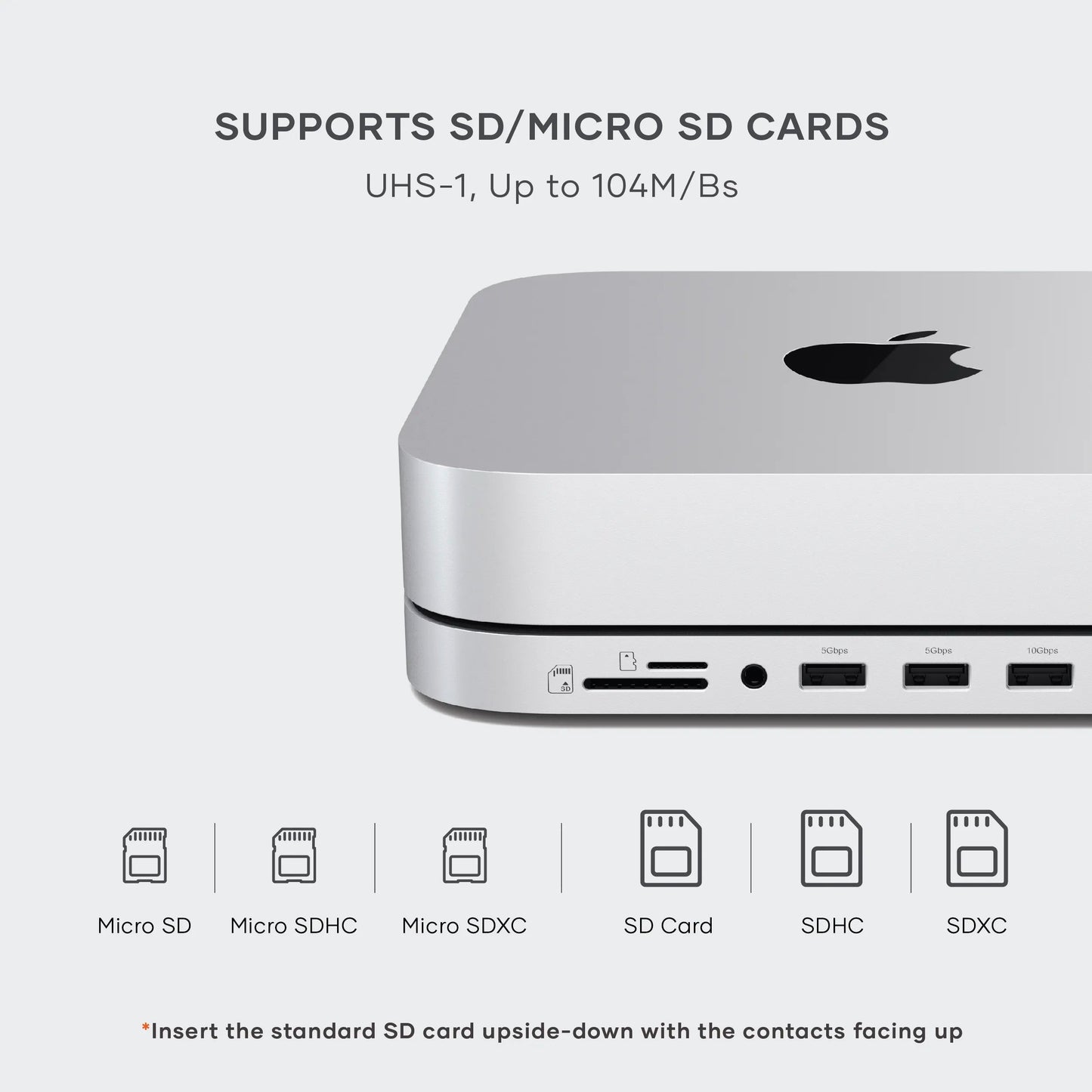 Satechi Stand & Hub for Mac Mini / Studio (NVMe SSD Enclosure) — Brand New, No Box tmot.store