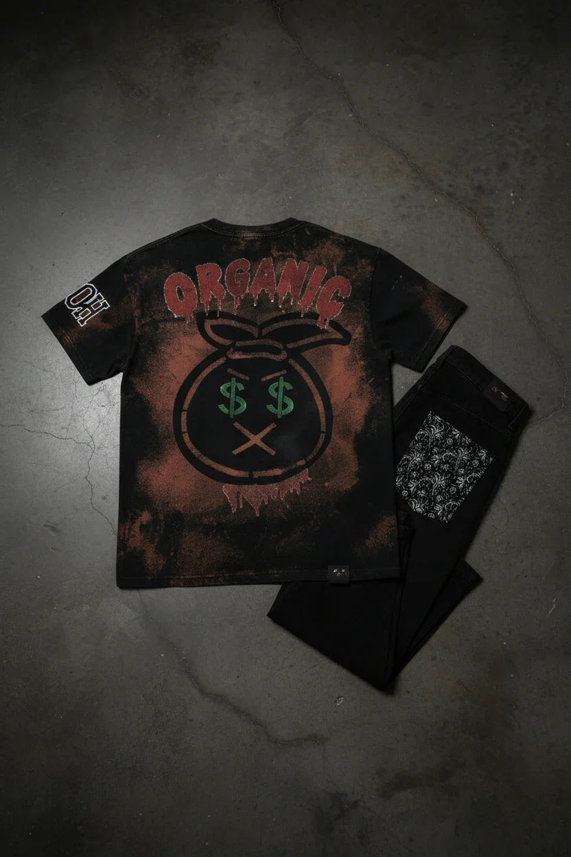 Organic Hustle Tee Mock-up