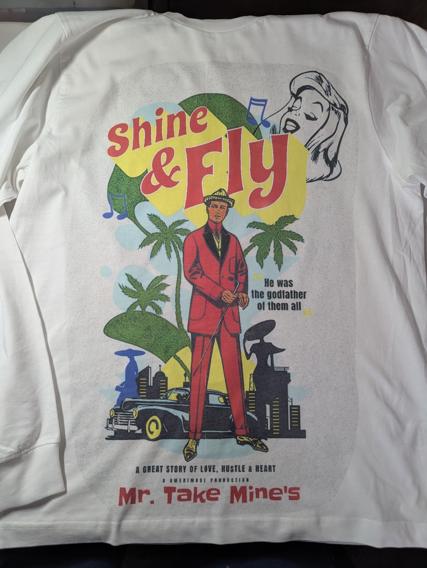 Organic Hu$tle Shine & Fly Mr. Take Mine's Long Sleeve Shirt