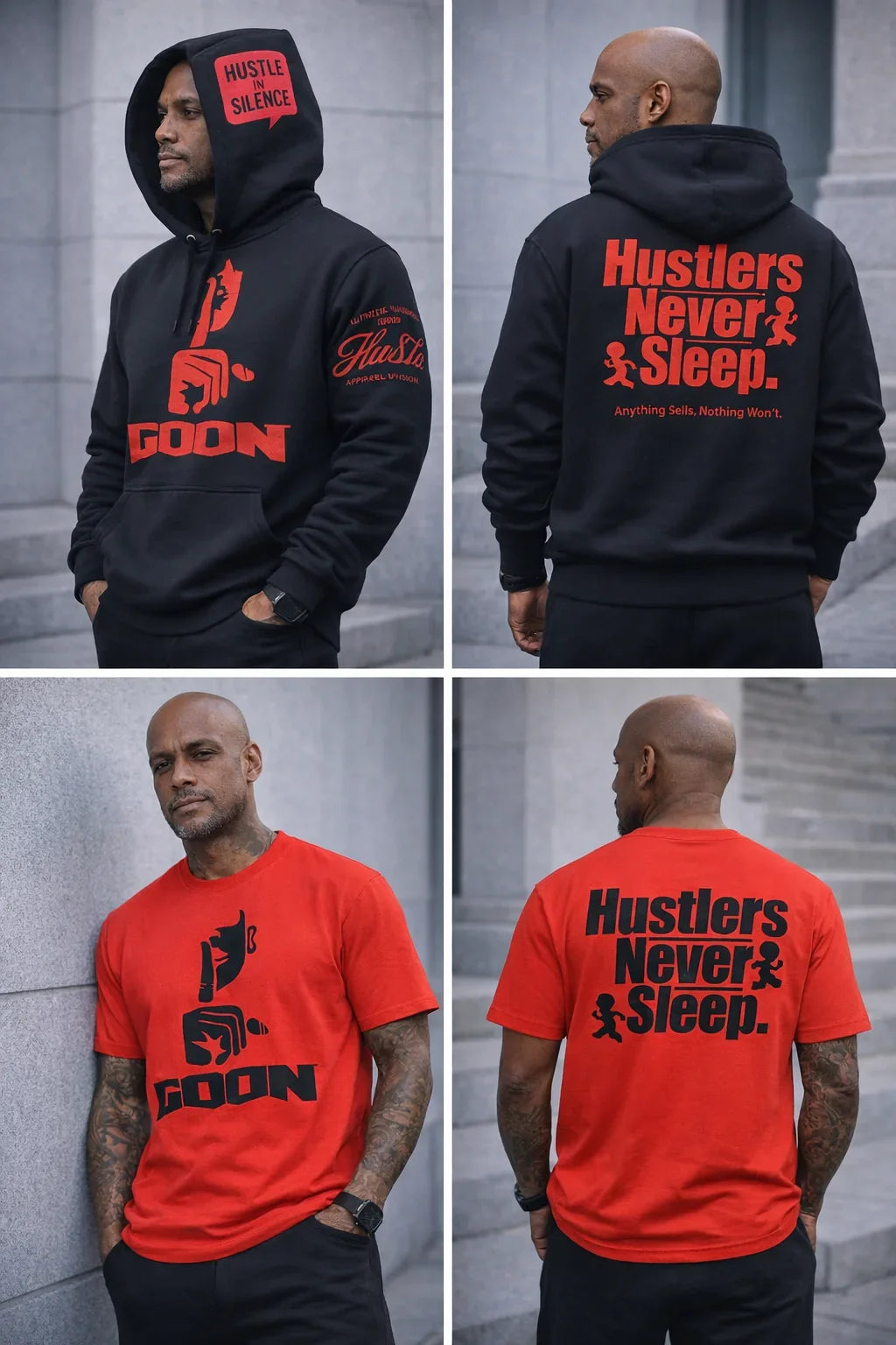 Hu$tle in Silence — Three-Piece Combo tmot.store