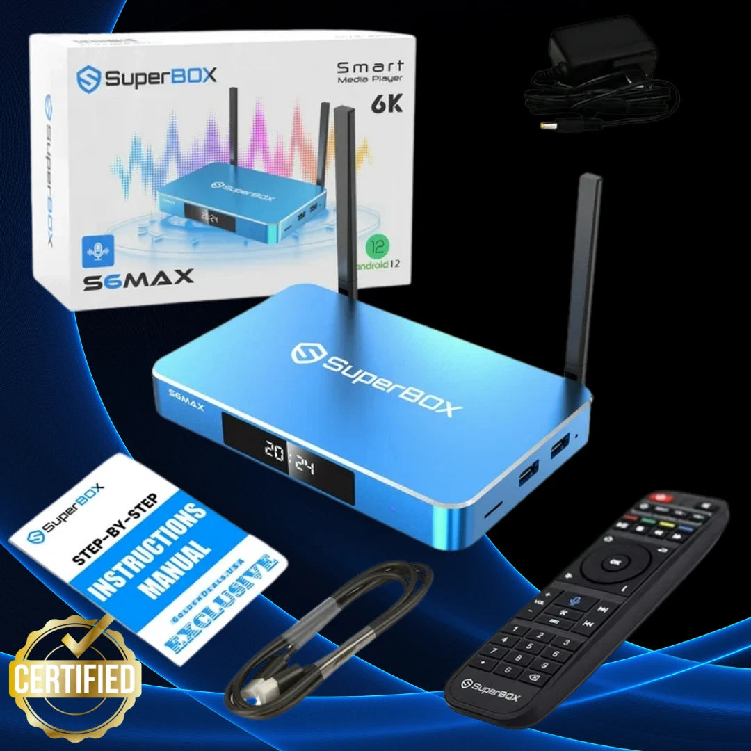 SuperBOX S6 MAX – 6K Smart Media Player (Android 12) tmot.store