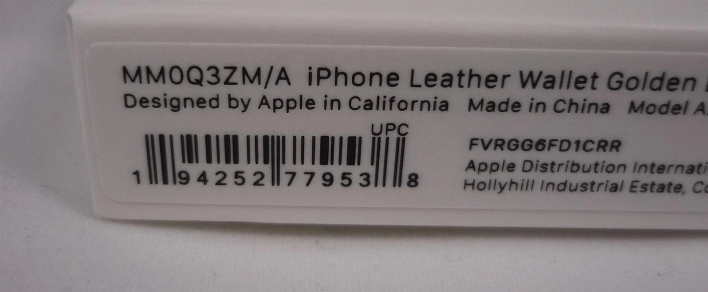 Apple iPhone Leather Wallet with MagSafe – Golden Brown (Genuine OEM) tmot.store