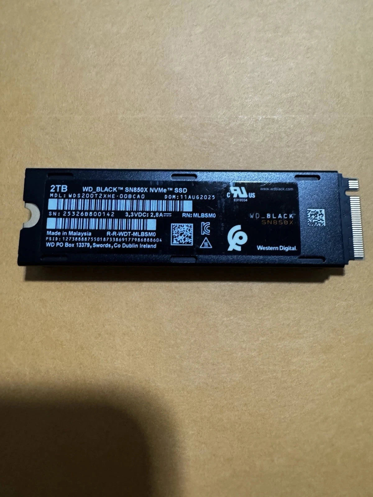 WD BLACK SN850 2 TB NVMe SSD — PCIe Gen 4 ×4 M.2 2280 with Heatsink (PS5 Ready) tmot.store