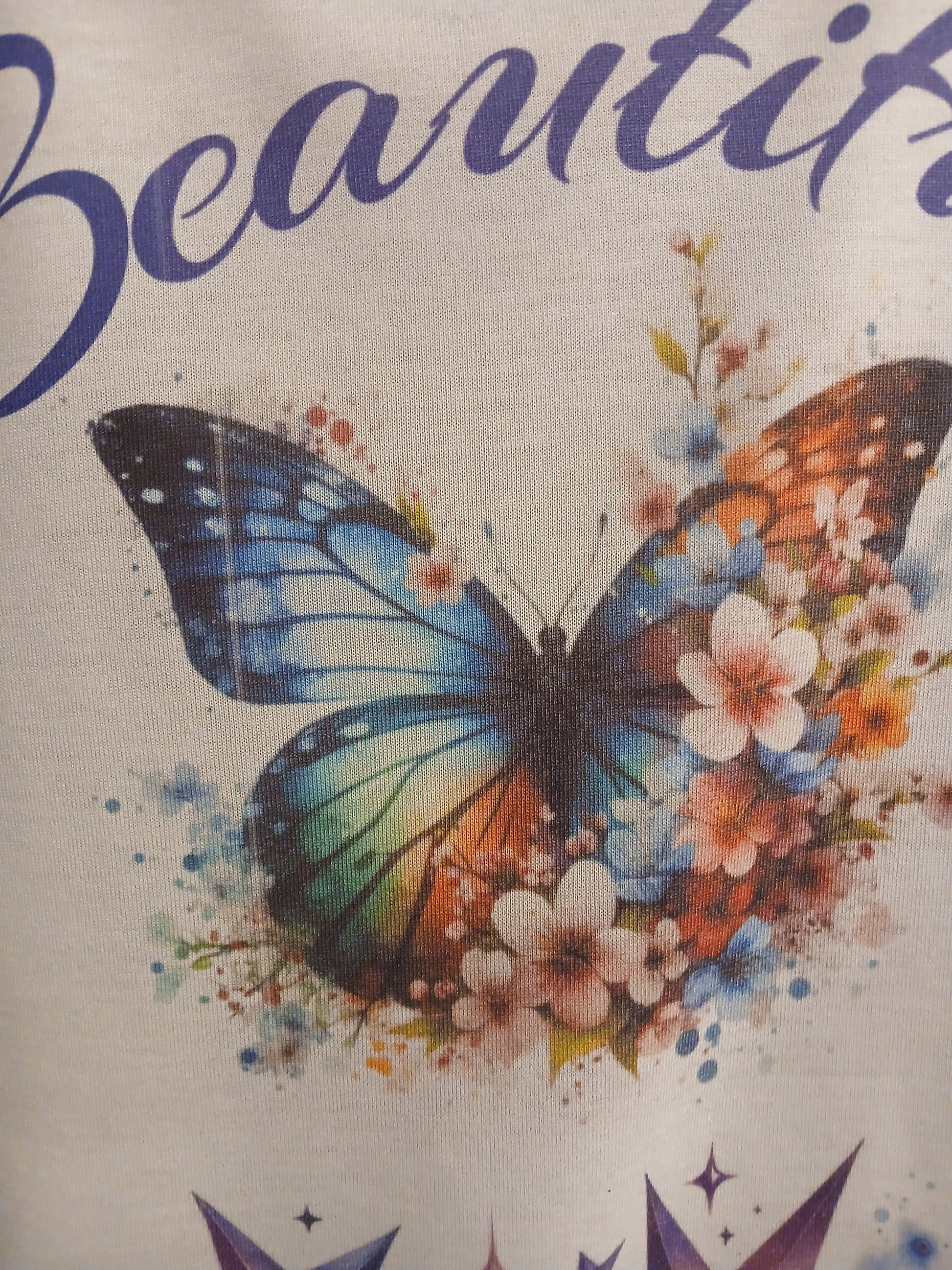 "Beautiful" Girl's T-Shirt by Organic Hu$tle (Youth Small Size) tmot.store
