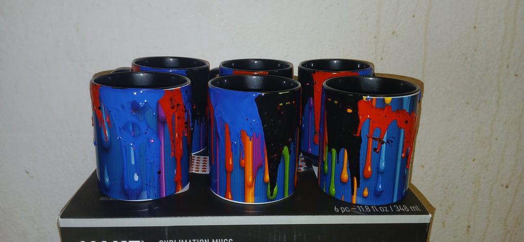 Sublimation + Tripple Drip Coffee Mugs (6 Mug Box Set) tmot.store