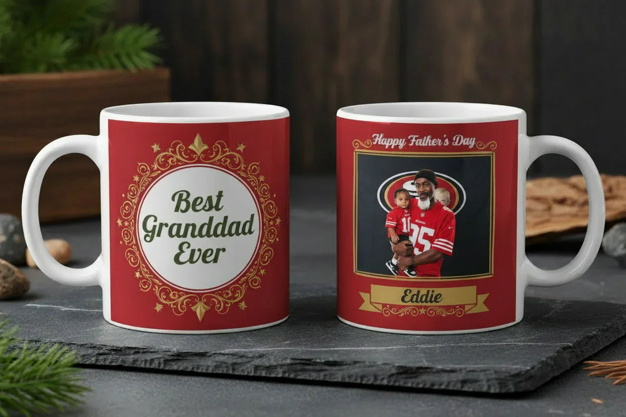 49ers Granddad Eddie Mug — Corrected Photo