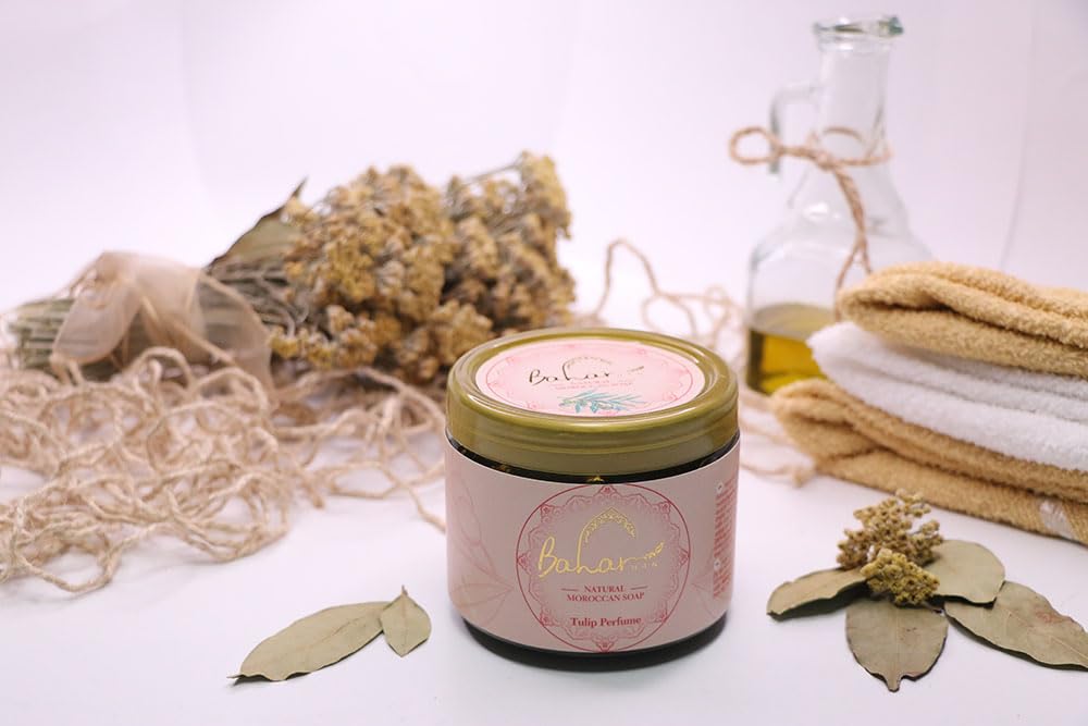 Moroccan Black Soap With Tulip Essential Oil - 450 gr / 15.87 oz tmot.store