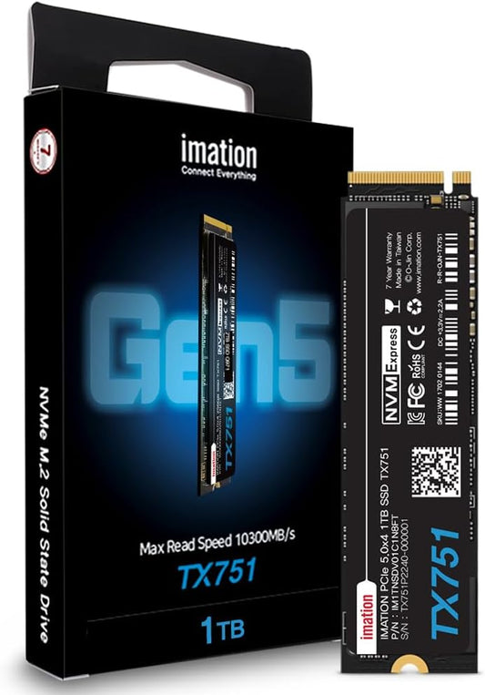 Imation TX751 PCIe 5.0 ×4 1 TB NVMe SSD — Open Box / Brand New tmot.store