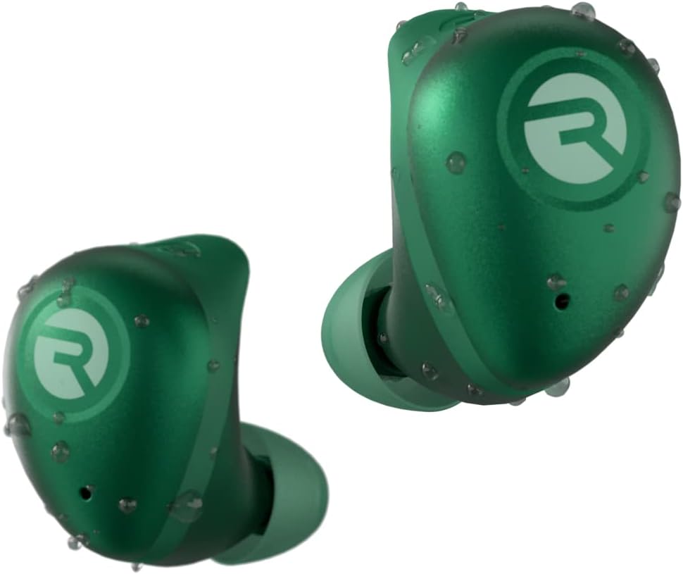 Emerald Green Raycon Fitness Wireless Earbuds — Factory-Sealed Charging Case | Complete Set w/ Accessories | No Retail Box tmot.store