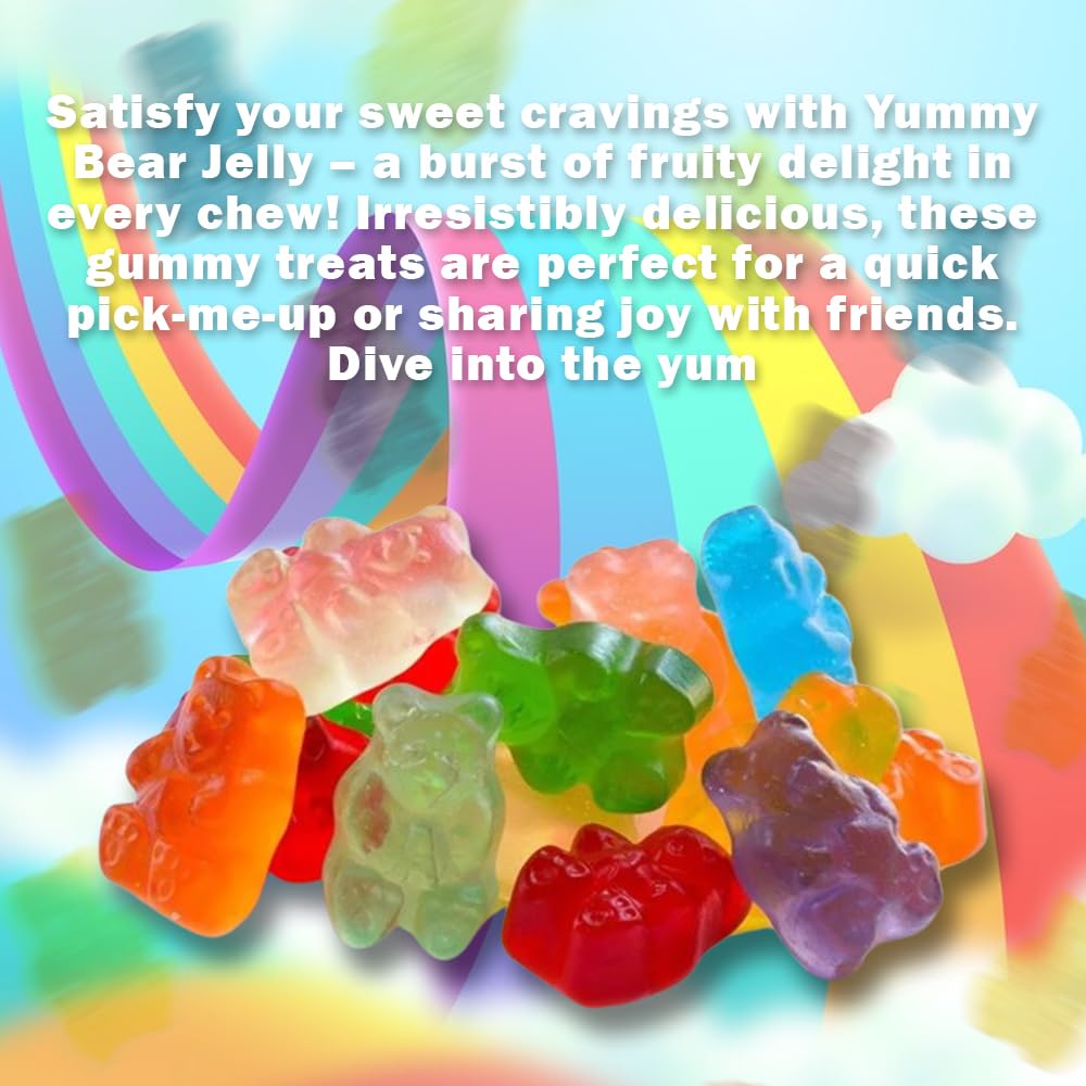 NUYAFFA Halal Gummy Bears – 5 lb Bulk Bag