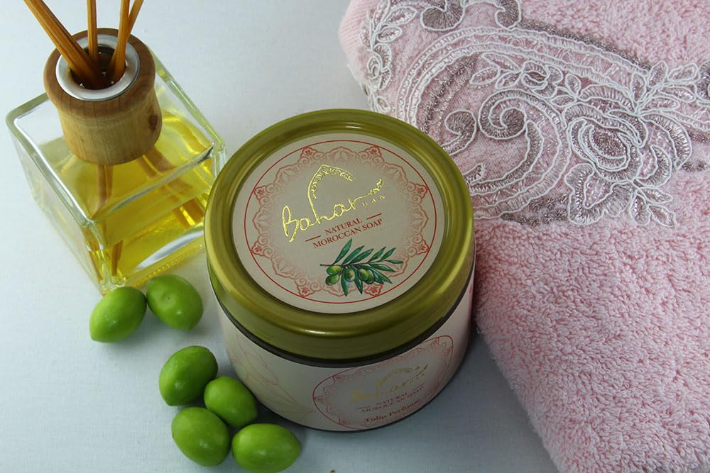 Moroccan Black Soap With Tulip Essential Oil - 450 gr / 15.87 oz