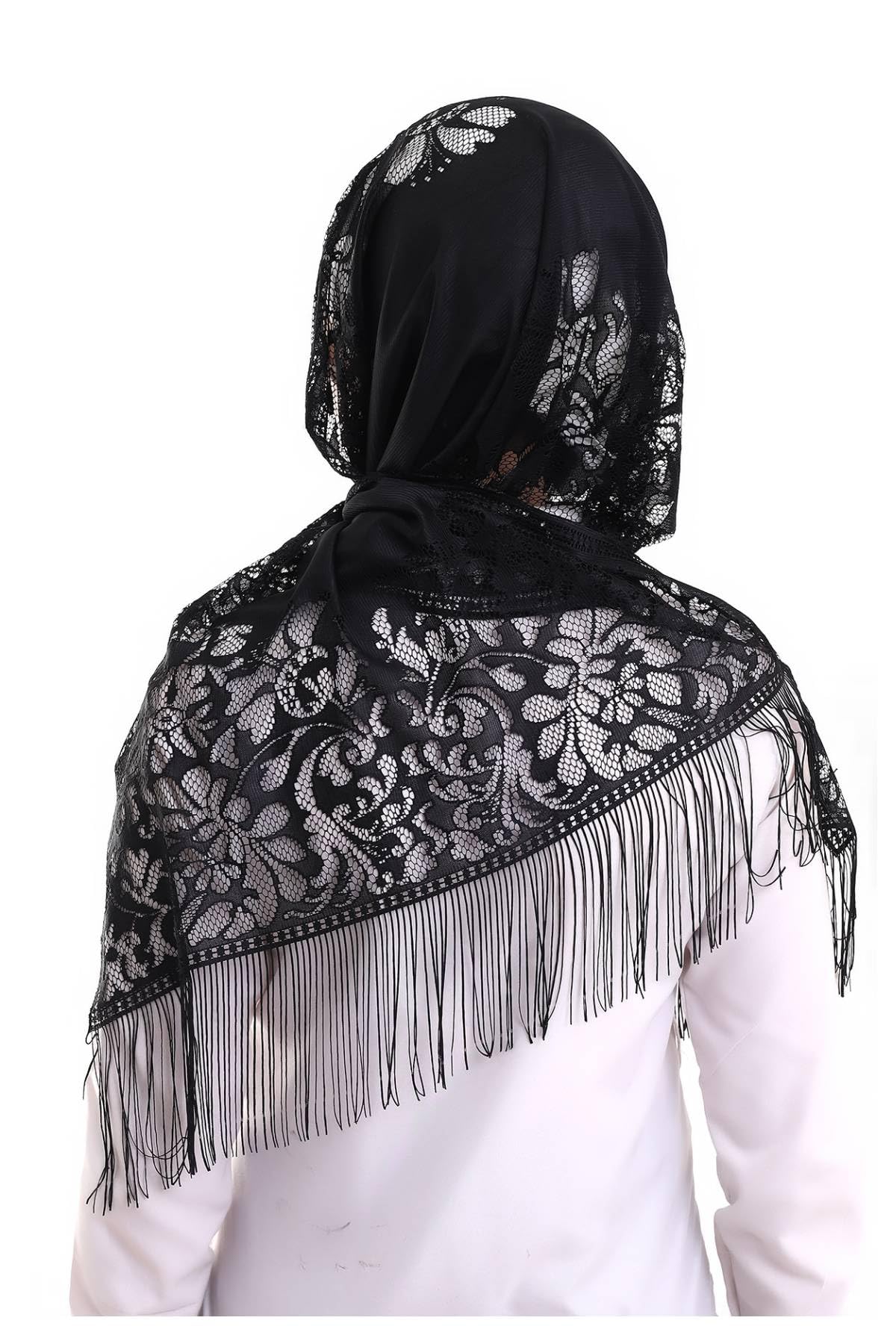 Elegant Ihvan Online Soft Shawls for Women – Luxurious Lace-Edged Design 🌿✨