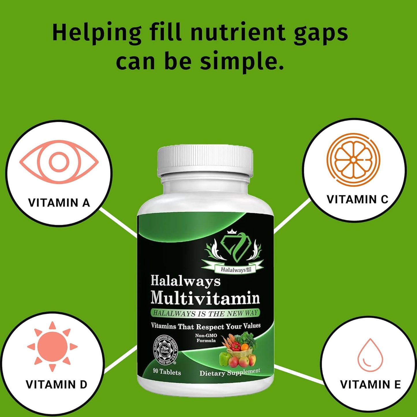 Halalways Certified Halal Multivitamin – Immune & Health Support