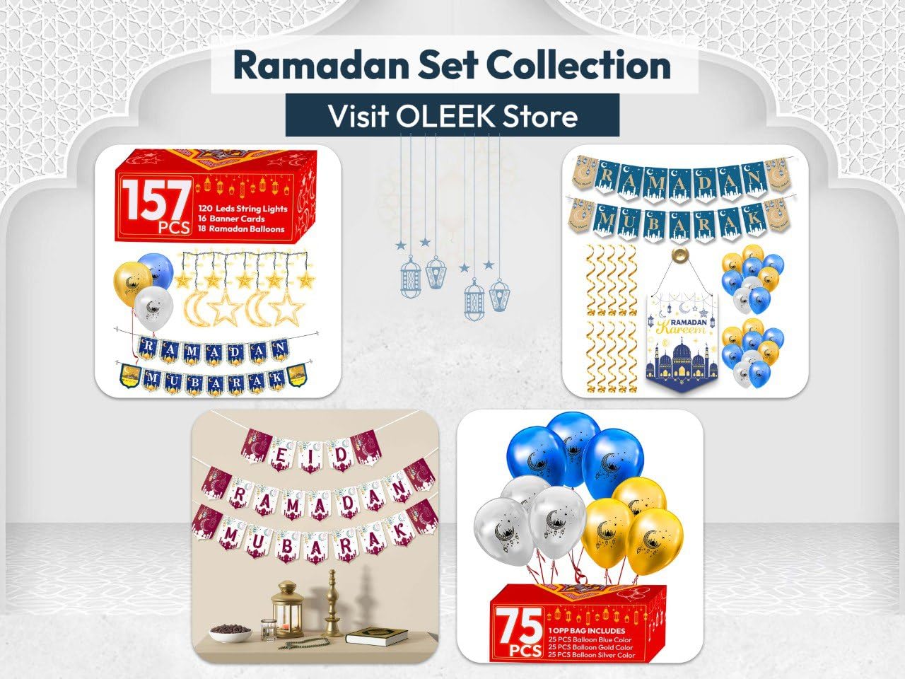 OLEEK Ramadan Countdown Calendar – 2025 Ramadan Decor & Gifts for Kids