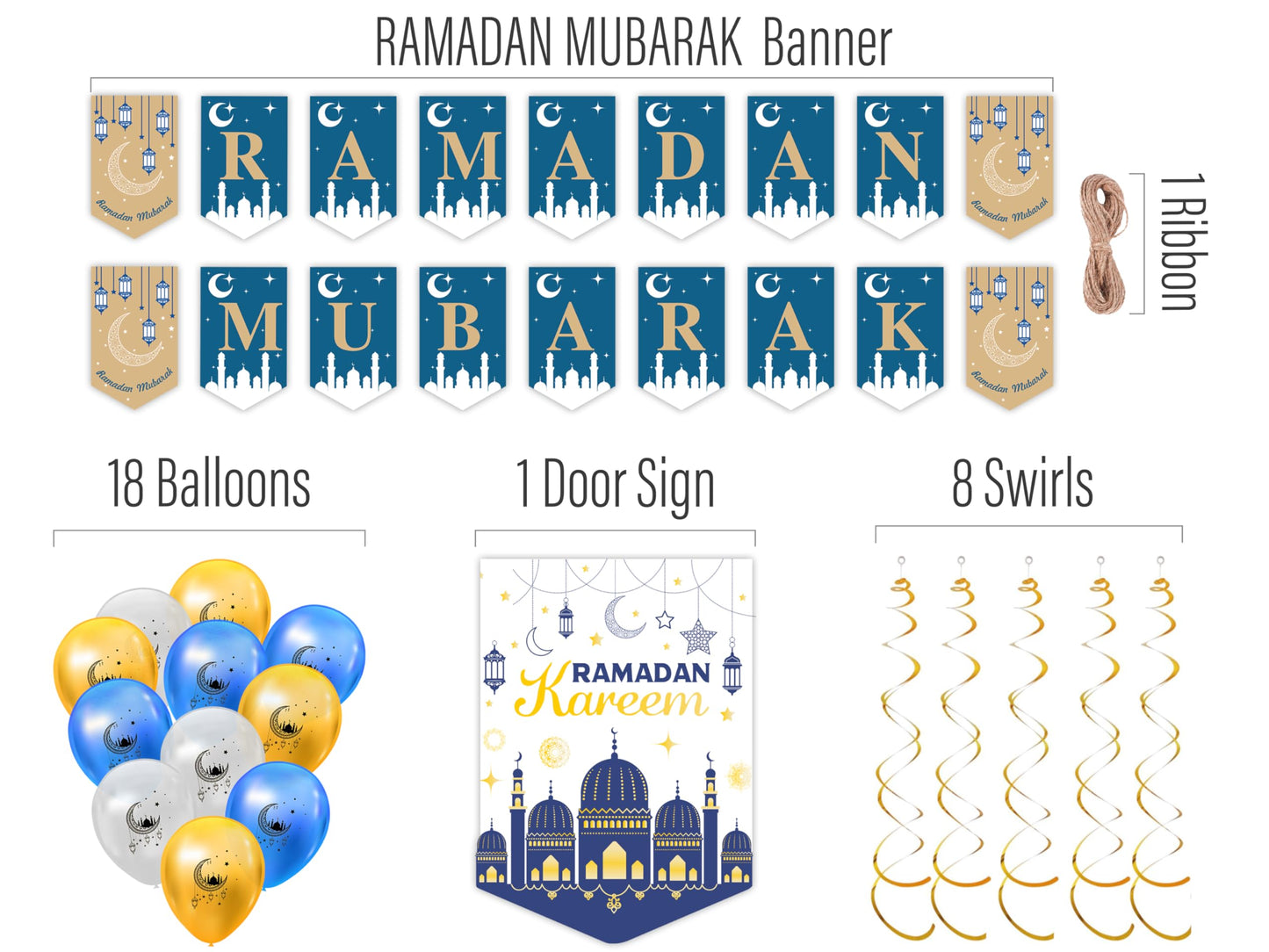 OLEEK Ramadan Countdown Calendar – 2025 Ramadan Decor & Gifts for Kids
