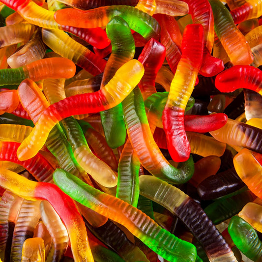 NUYAFFA Halal Gummy Worms – 5 lb Bulk Bag