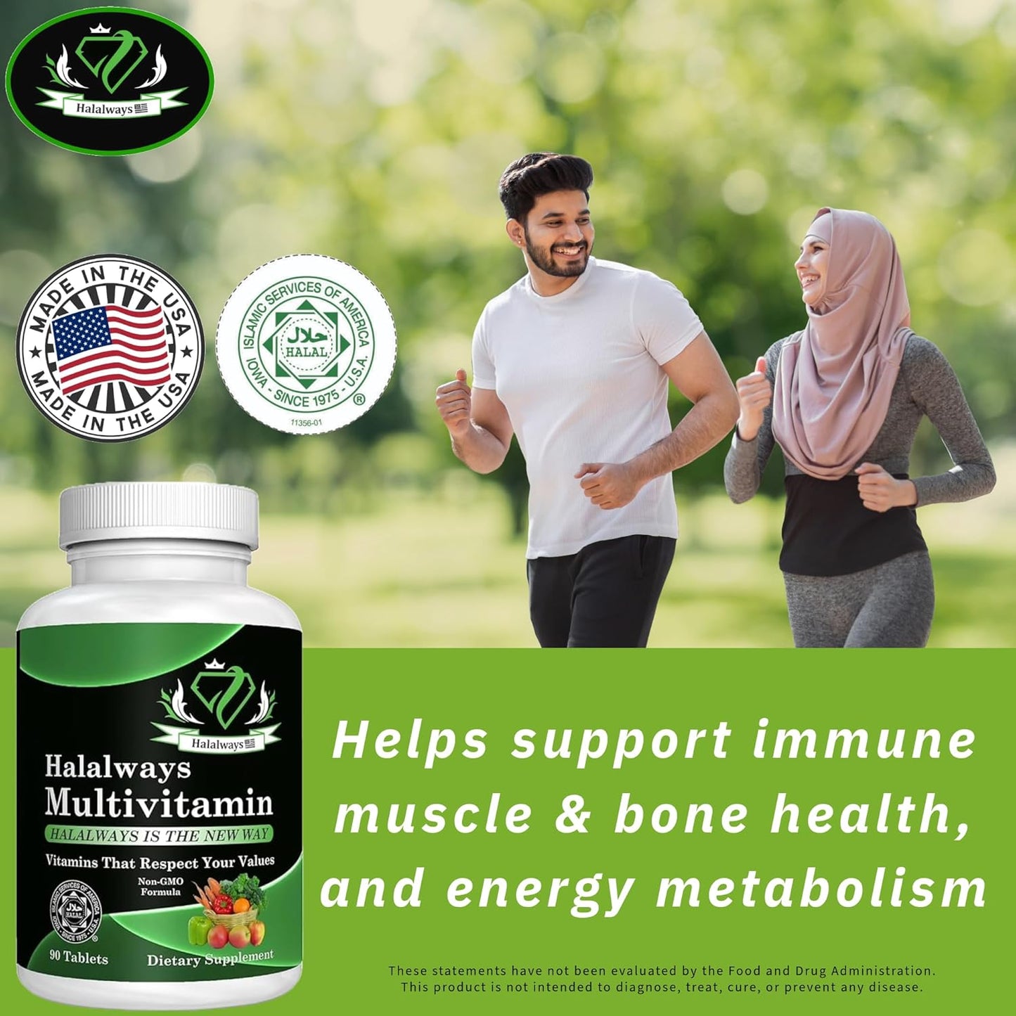 Halalways Certified Halal Multivitamin – Immune & Health Support