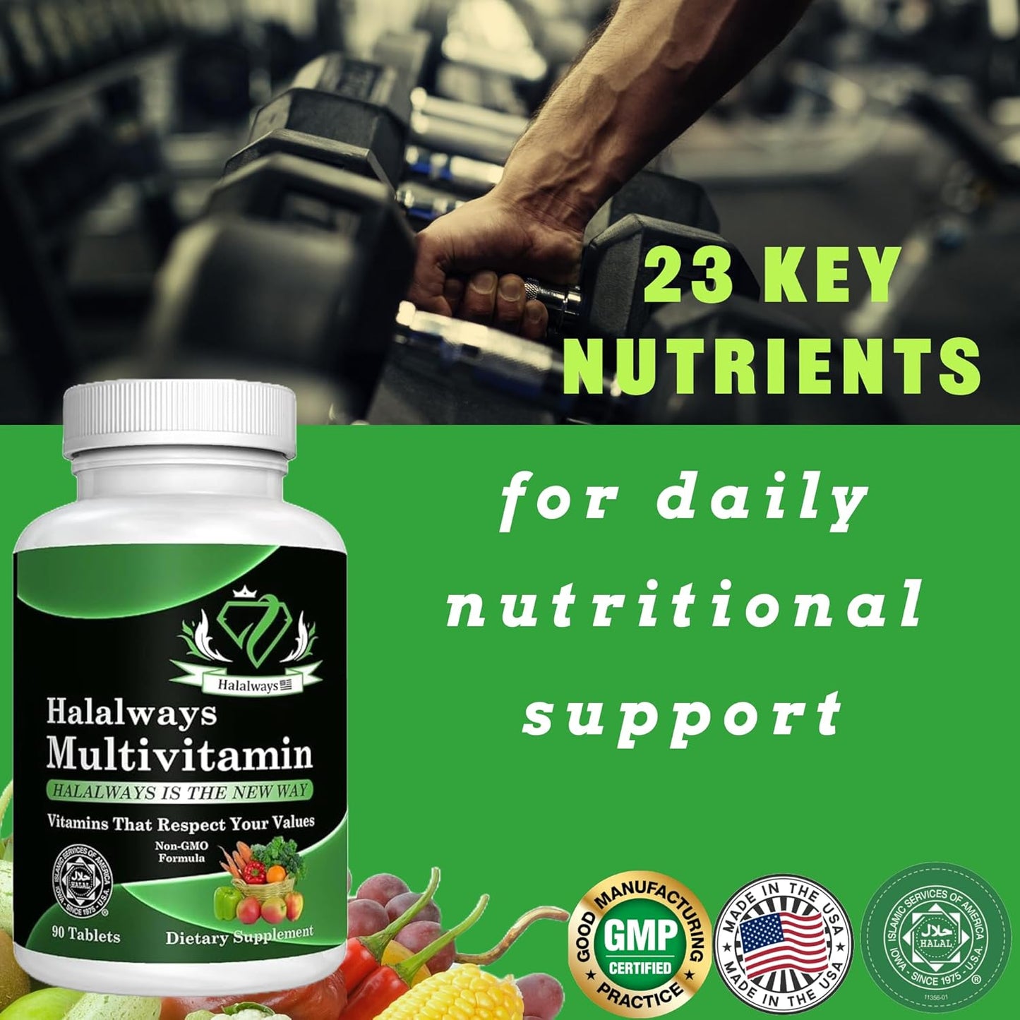 Halalways Certified Halal Multivitamin – Immune & Health Support