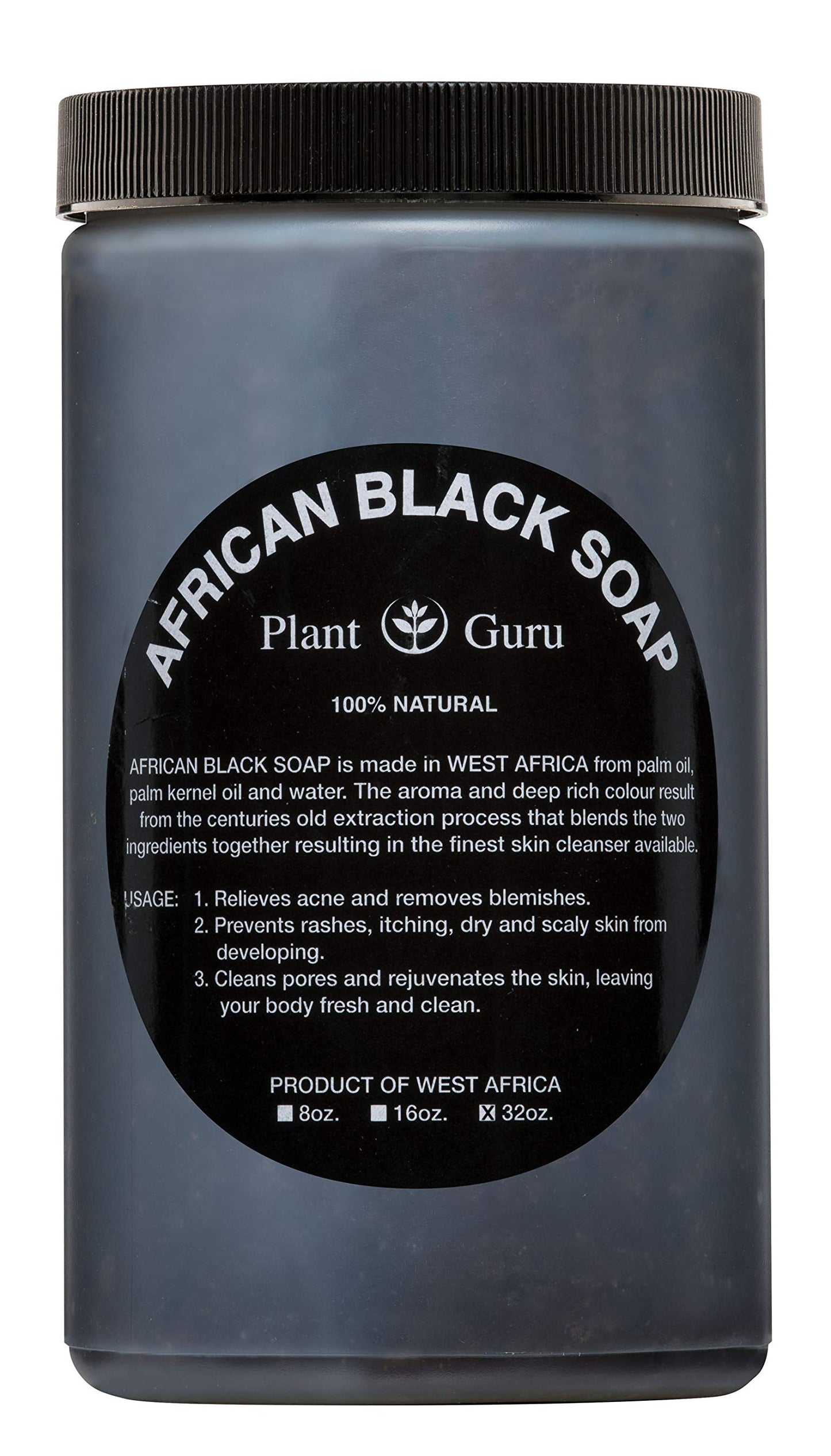 African Black Soap Paste 8-128 Ounces Bulk Wholesale - 100% Raw Pure Natural From Ghana