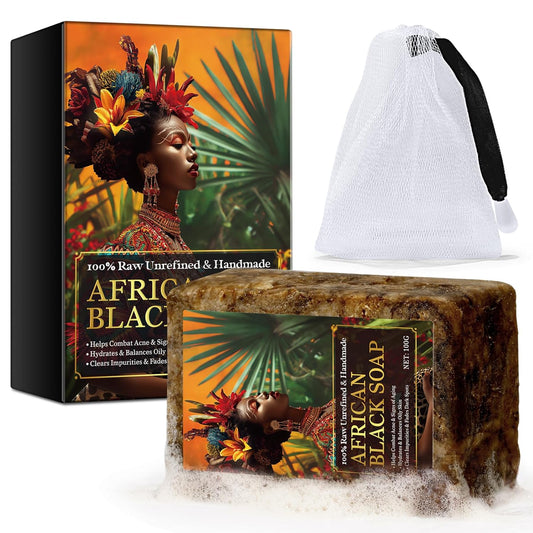 Raw African Black Soap, 100% Pure