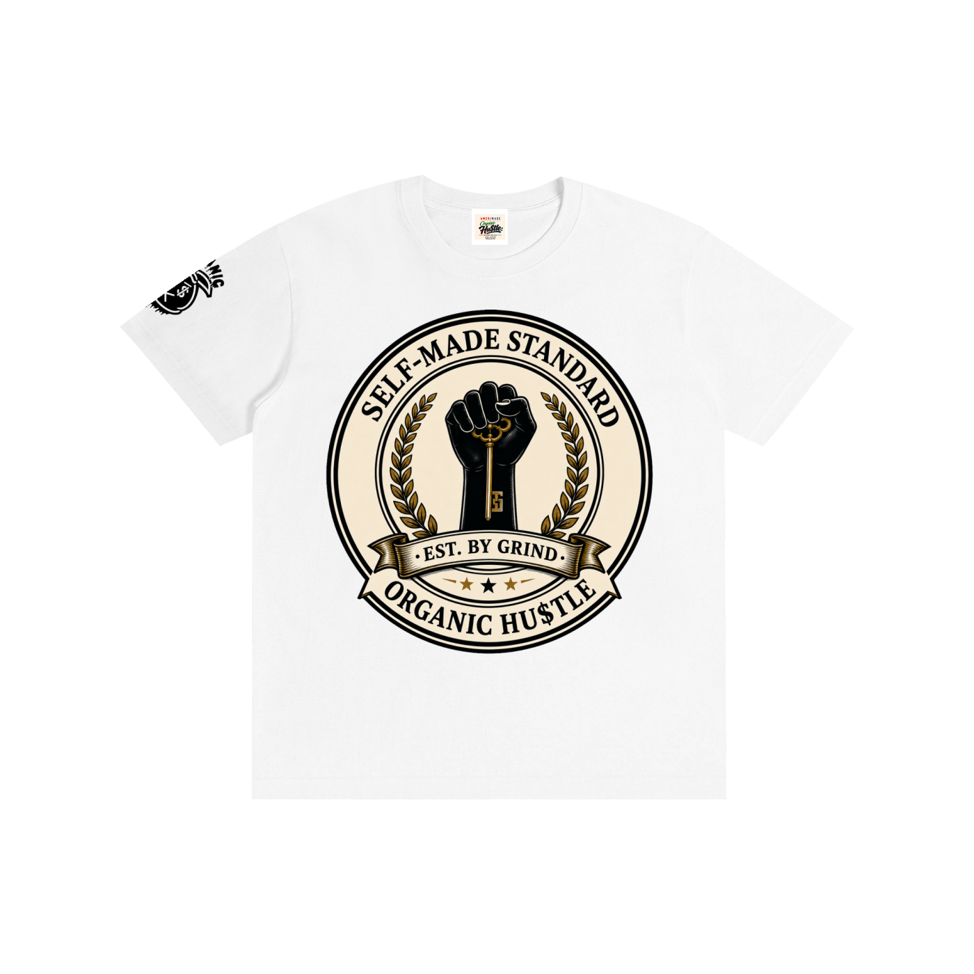 Selfmade,GraphicTee,Heavyweight,Teeshirt,Streetwear,Urbanfashion,Premium,Oversizetee,MensGraphicTee,Unisextshirt,Motivationalclothing,CrestTee,StatementTee,CasualStreetwear