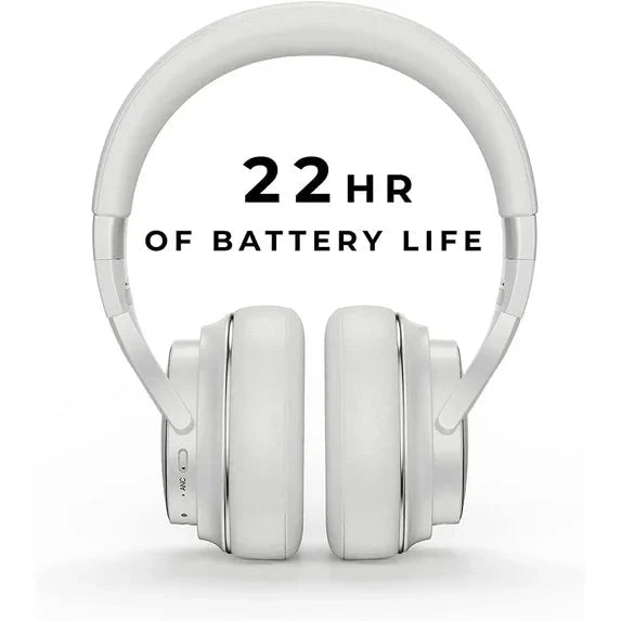 Raycon The Everyday Headphones – Bluetooth 5.0 ANC Over-Ear Wireless Headphones (White / Open Box Brand New) tmot.store