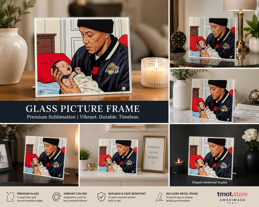 Premium Sublimation Glass Picture Frame Display Custom Photo Keepsake