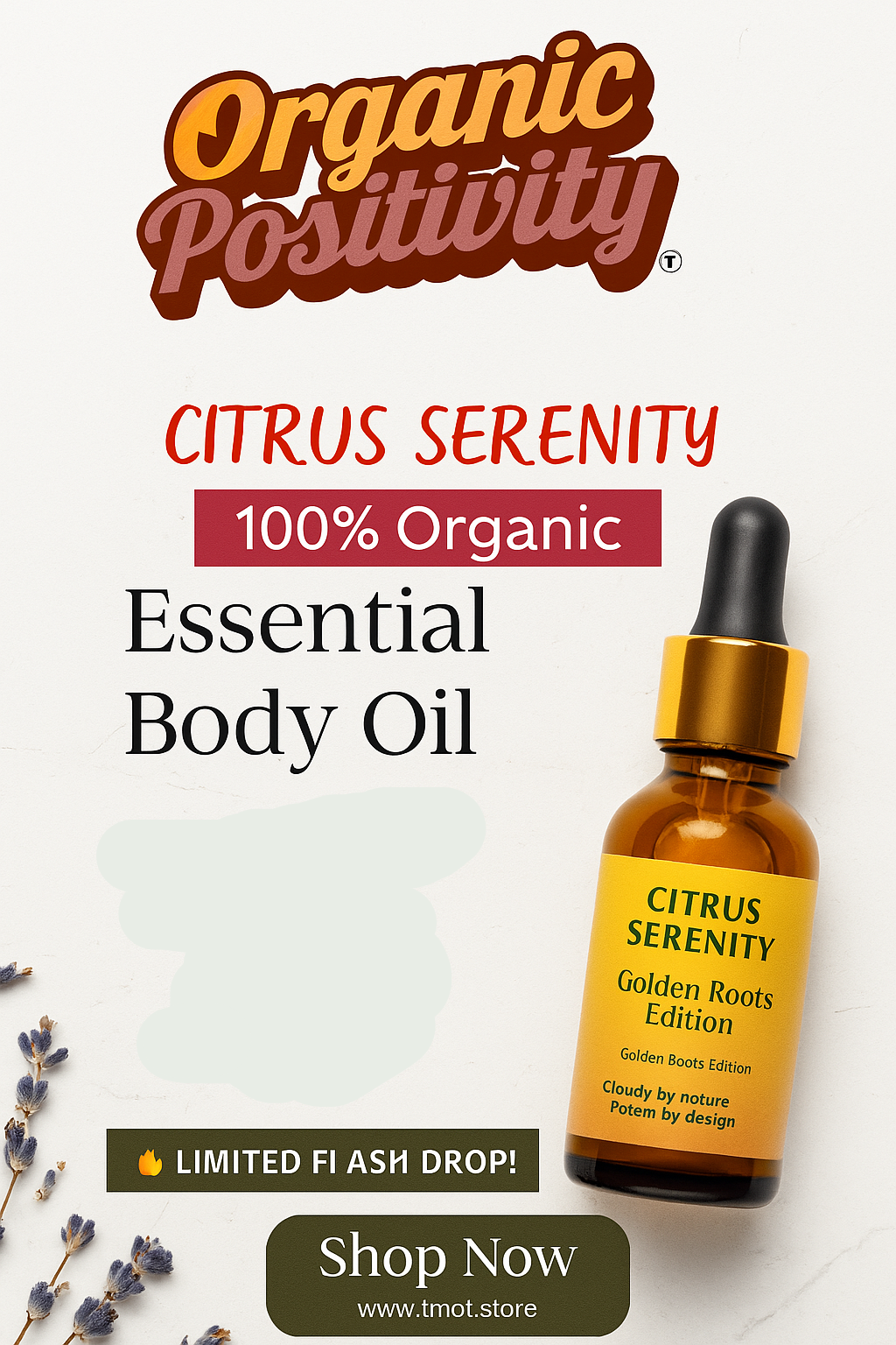 Citrus Serenity 100% Organic Body Oil- 2oz