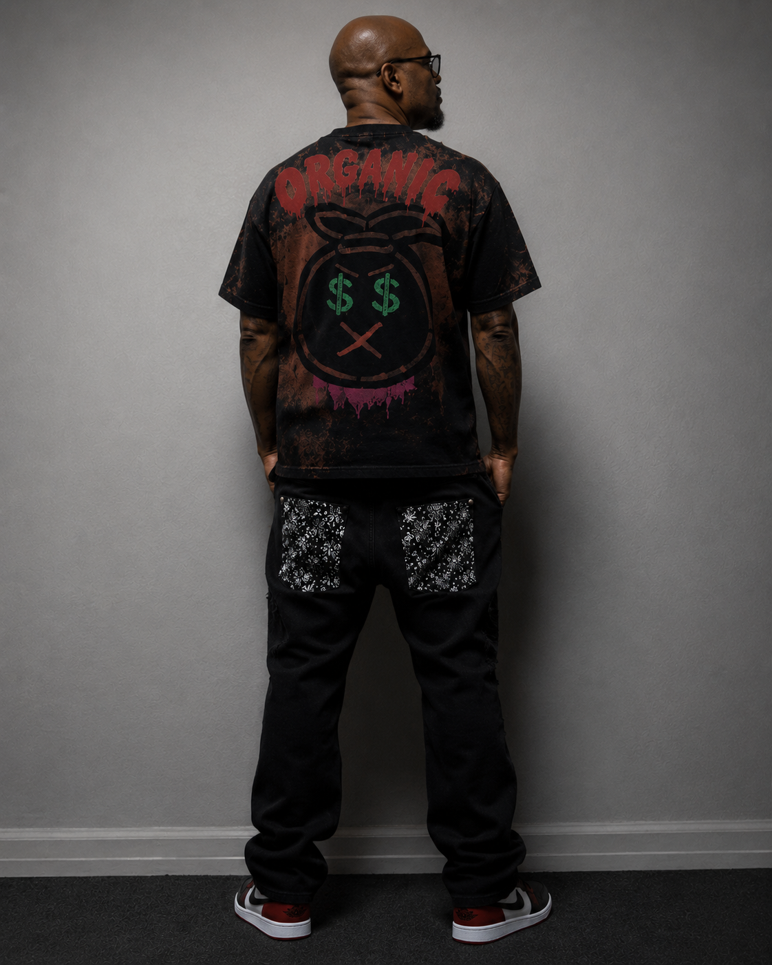 Organic Hustle — Bag Chaser 001 | One-of-One Set (Tee: L / Pants: 34x34)