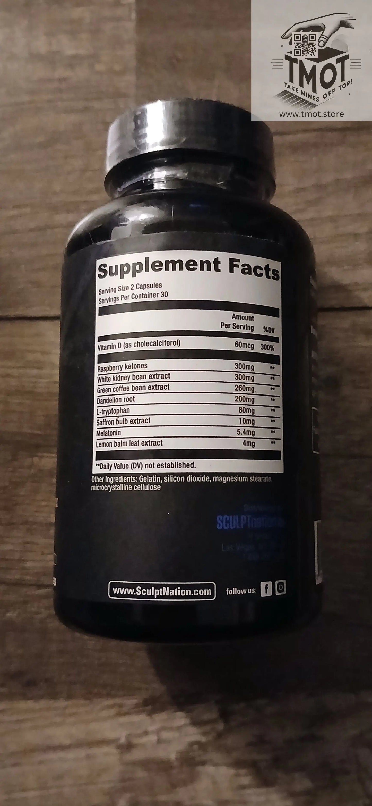 SCULPTnation BURN PM Thermogenic Fat Burner tmot.store