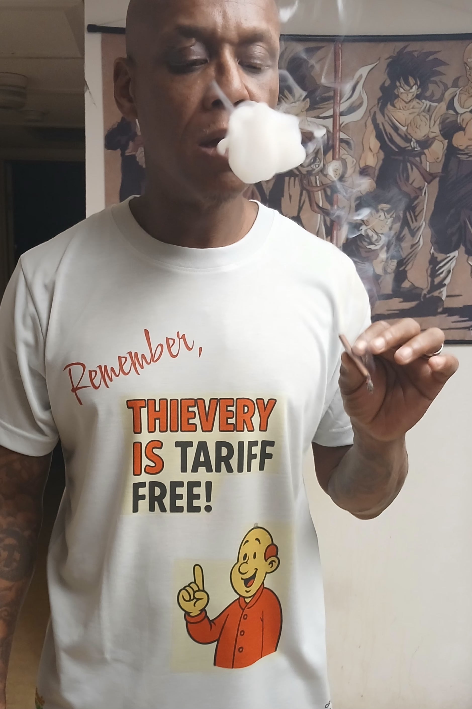 Thievery IS tariff free! T-Shirt by Organic Hu$tle tmot.store