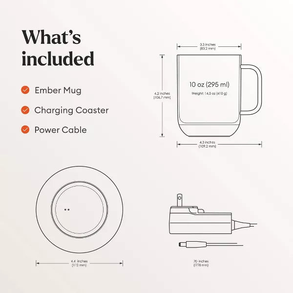 Ember Mug² Temperature Control Smart Mug 10oz (White) tmot.store