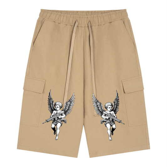 cargoshorts,urban,shorts,cargo,trendy,whiteshorts,baigeshorts