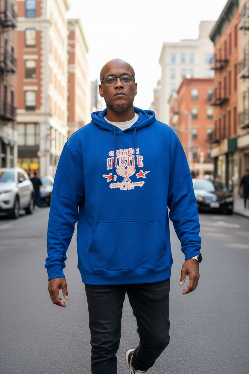 Man Front Organic Hustle