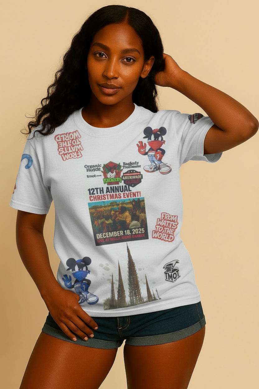 Model front view - Christmas event t-shirt