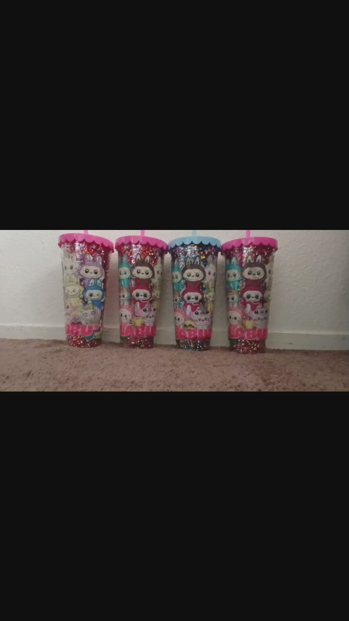 Labubu Glitter Cups