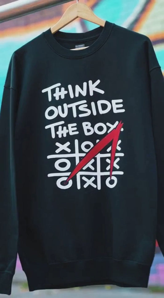 AMERIMADE Think Outside The Box Set – Graphic Sweatshirt + Organic Hu$tle Patchwork Jeans