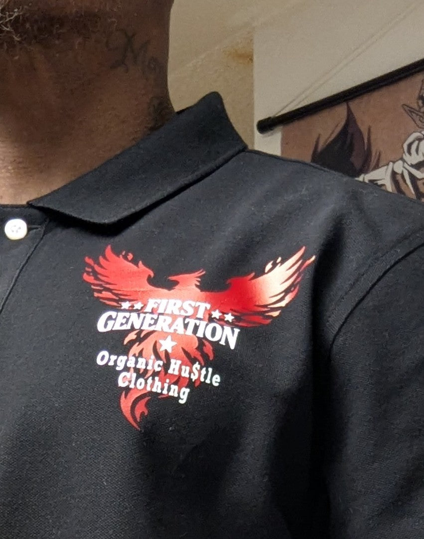 First Generation™ Organic Hu$tle Polo Shirt tmot.store
