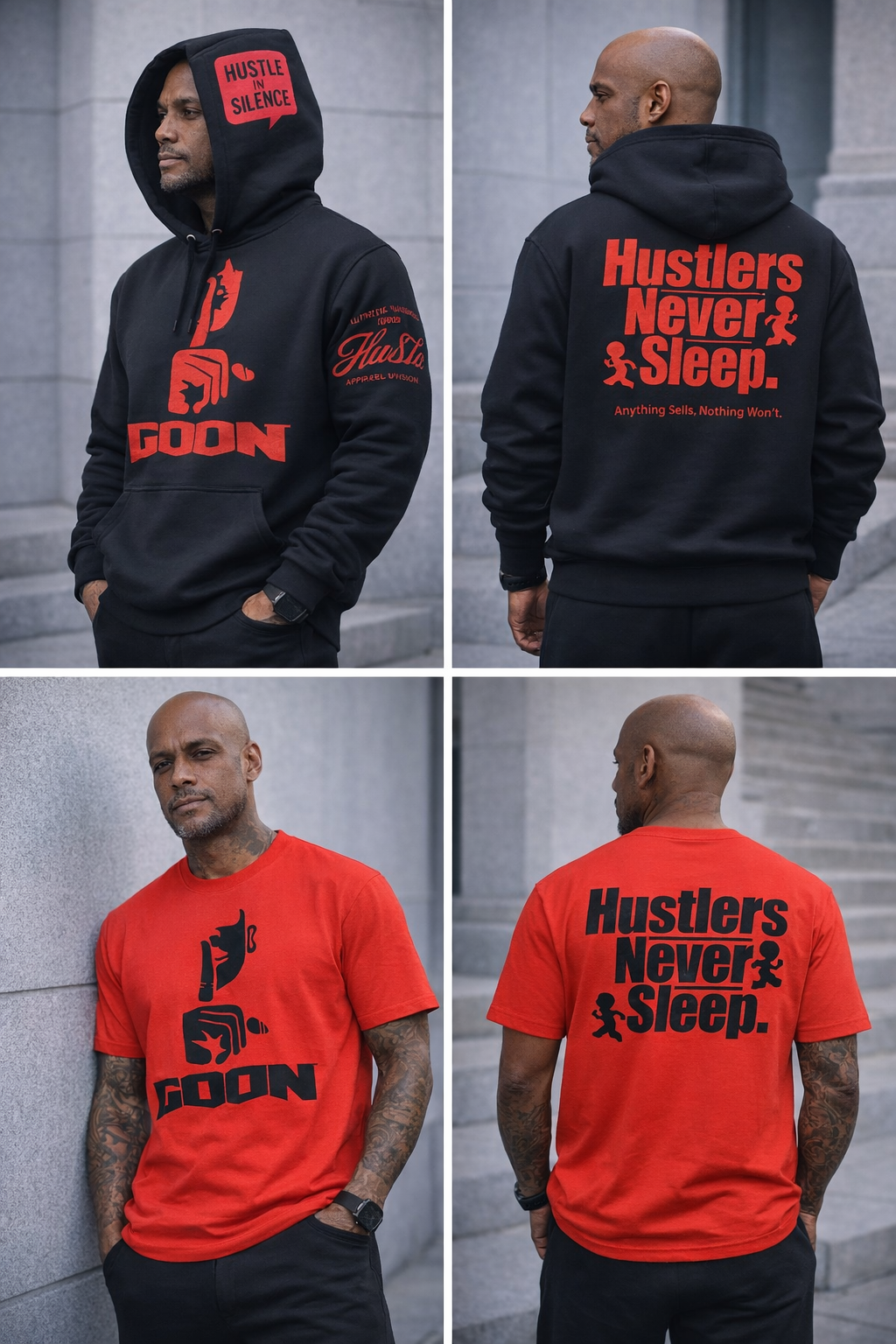 Hu$tle in Silence — Three-Piece Combo tmot.store